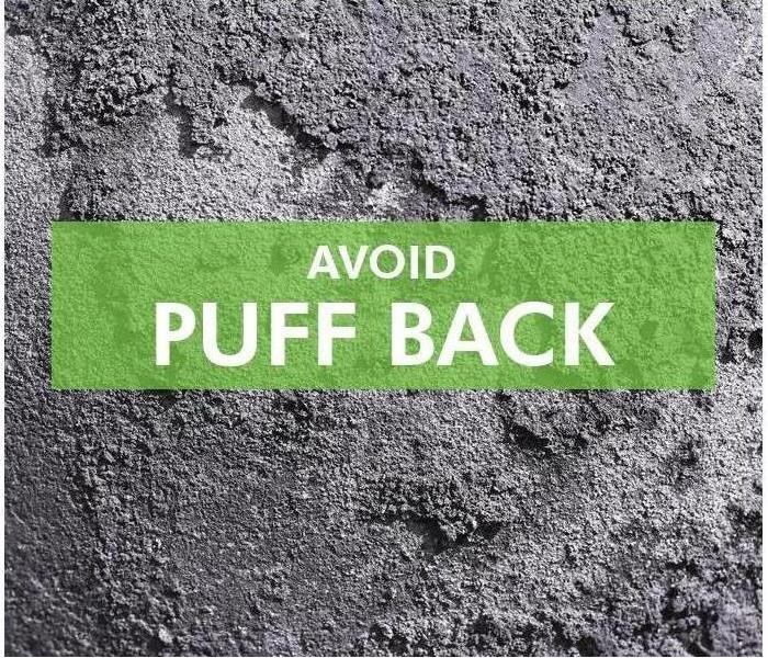 Background of puffback, with the phrase Avoid Puff back